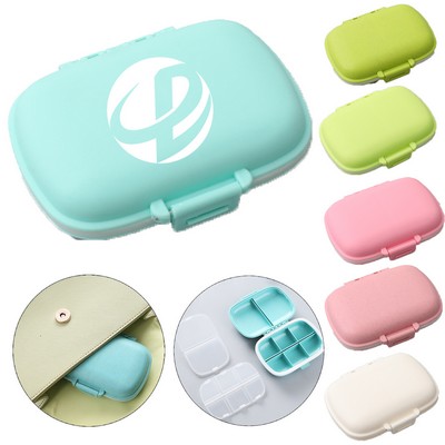 8 Compartments Travel Pill Organizer Moisture Proof Box