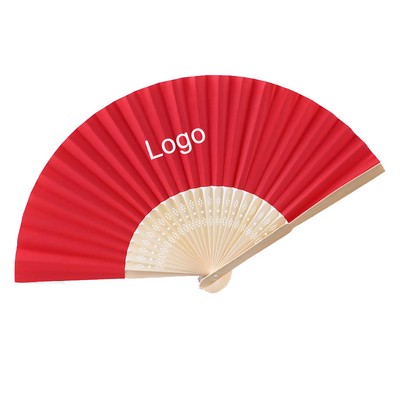 Folding Bamboo Paper Fans