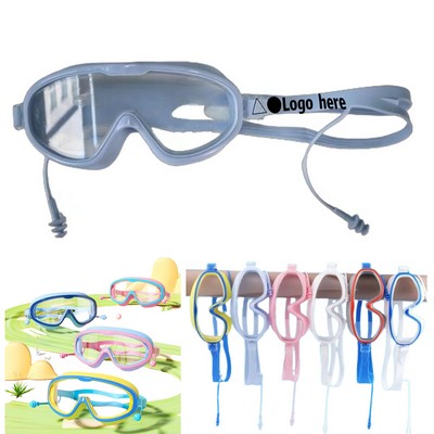 Large Frame Children'S Waterproof Swim Goggles