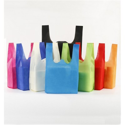 Reusable T-Shirt Style Non-Woven Tote Bag