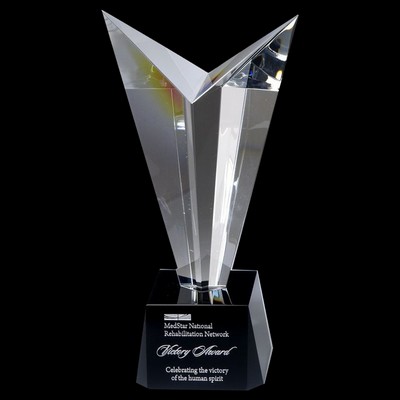 Victory Top Crystal Award - Small