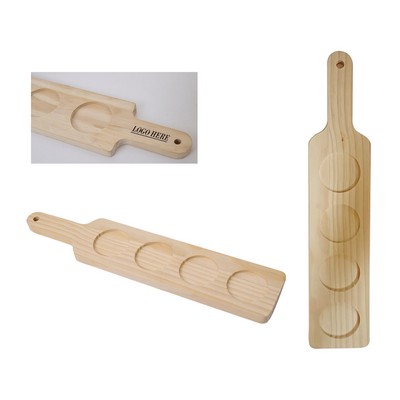 Natural Wooden Flight Paddle Tray