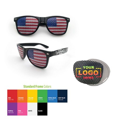 Funny Pinhole Sunglasses - Full Color Printed