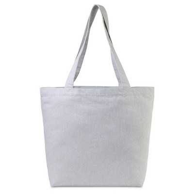 Gemline Aware™ Recycled Cotton Shopper Tote Bag With Interior Zip Pocket