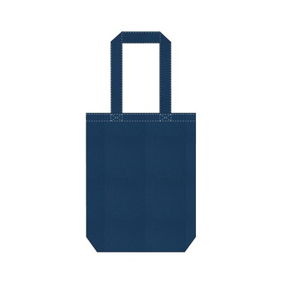 Small Tote bag 9,5"X12"X4" Bottom -Cross-stitched Handles-100% Non-Woven Polypropylene