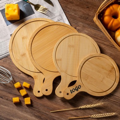 Pizza Wood Cutting Board With Handle