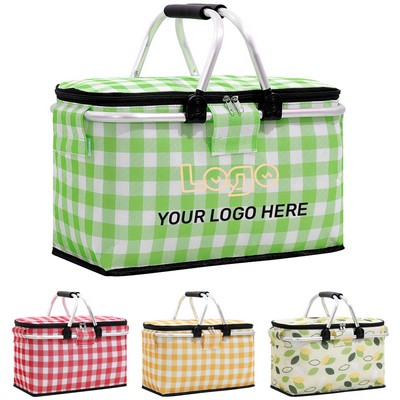 Collapsible Insulated Picnic Basket