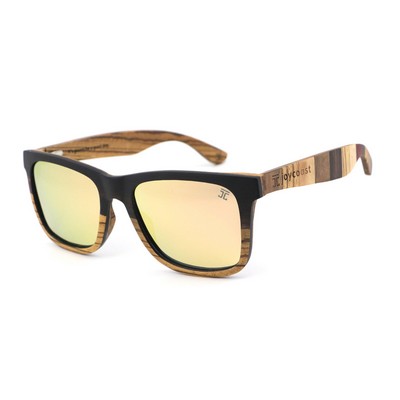 Ebony & Zebrawood Wooden Sunglasses