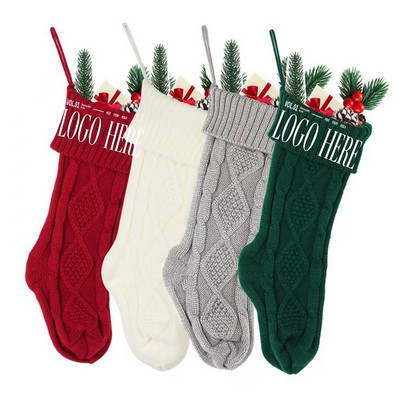 Large Size Knitting Christmas Gift Sock