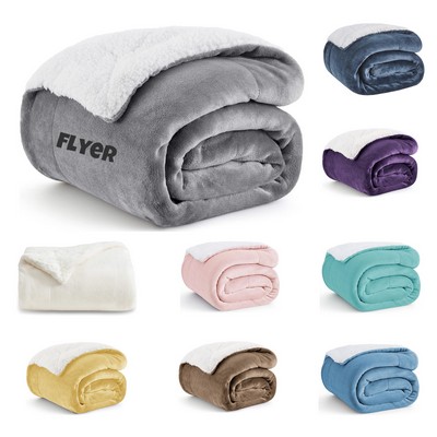 Sherpa Fleece Throw Blankets