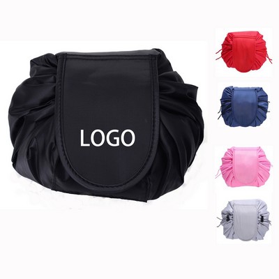 Drawstring Cosmetic Pouch & Makeup Bag Organizer