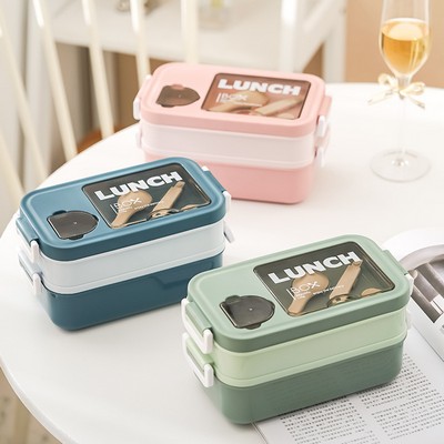 Custom Simple Double Layer Lunch Box