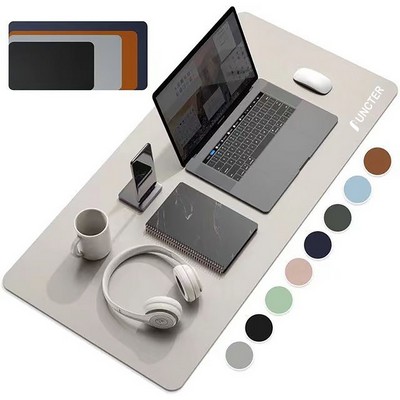 15.5" x 31.5" Large Mouse Pad Desk Pad Non Slip PVC Office Desk Mat Waterproof Desk Writing Pad