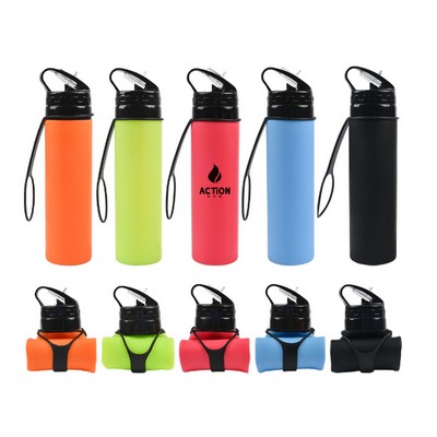 20 OZ Foldable Silicone Bottle