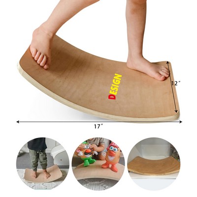 17 x 12 x 3" Wooden Balance Board