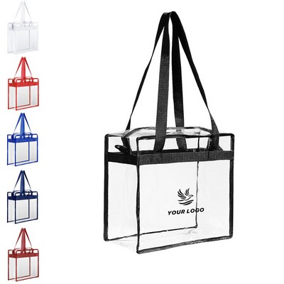 Large Transparent Totes With Zippers