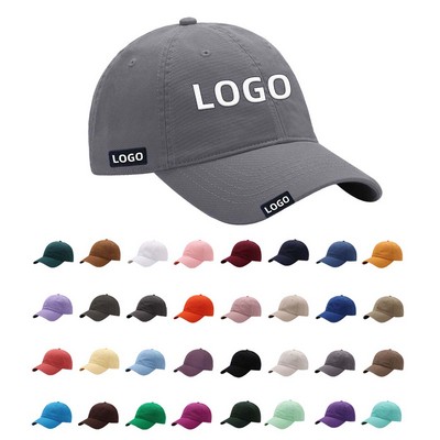 Combed Cotton Soft Top Golf Cap