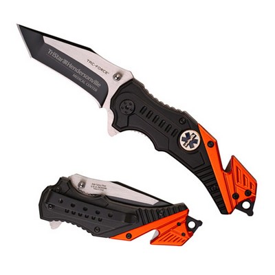 Premium 2-Tone Blade Tac-Force EMT Rescue Knife