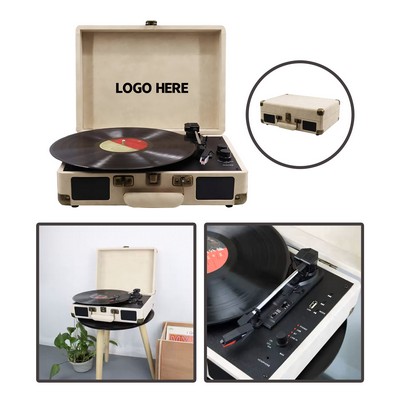 Retro Bluetooth Turntable for Classic Music Playback