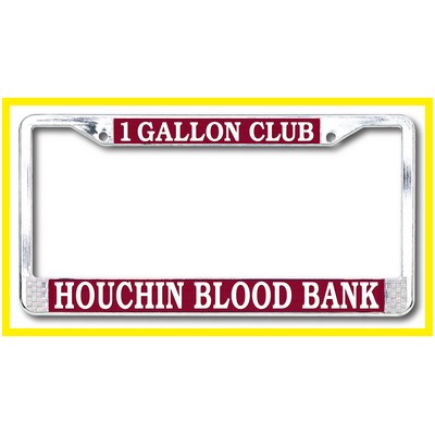 Standard Chrome Die Cast Metal License Plate Frame