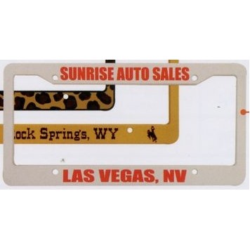 Flat License Plate Frame (Silk Screen Frame)