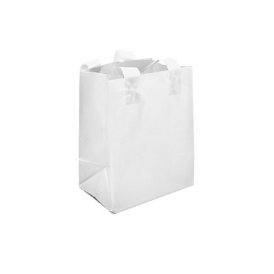 Tinted Opaque Shopping Bag (8"x5"x10") (White)