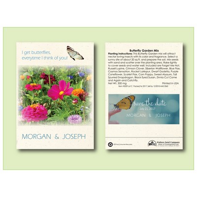 Butterfly Garden Mix Flower Seed Packet (3.25" x 4.5")