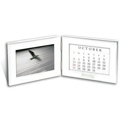 Silver F/64 Perpetual Calendar & Picture Frame (4"x6" Photo)