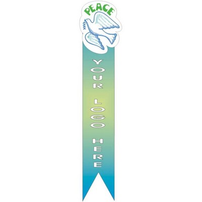 Peace Dove Bookmark w/ Black Back