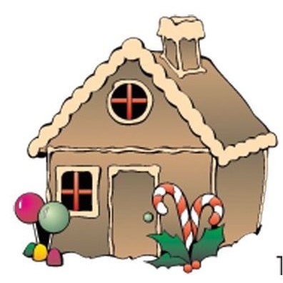 Gingerbread House Promotional Ornament w/ Black Back