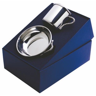 Rope Handle Baby Cup & Porringer Gift Set