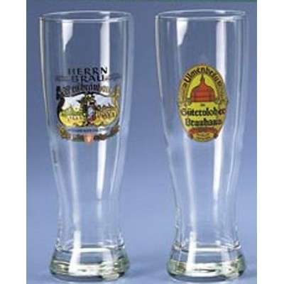 Assorted Brewery Weizenbier Glasses w/Labels (Set of 6)