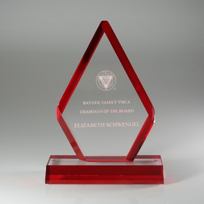 Beveled Arrow Award w/Lumiglaze Accent (7¼"x10¼")