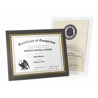 Dual Easel Certificate Frame for 8.5" x 11" Certificate