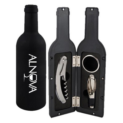 5 Piece Wine Set in a Bottle Shaped Container