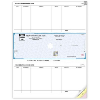 High Security Laser Accounts Payable Middle Check w/ 1 Part