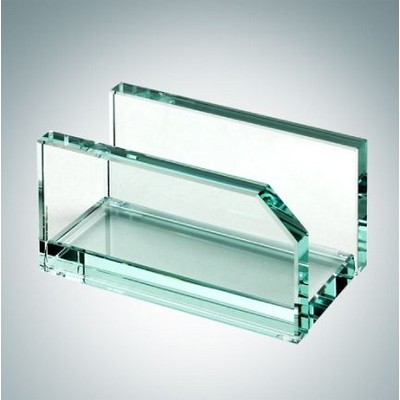 Jade Glass Business Card Holder