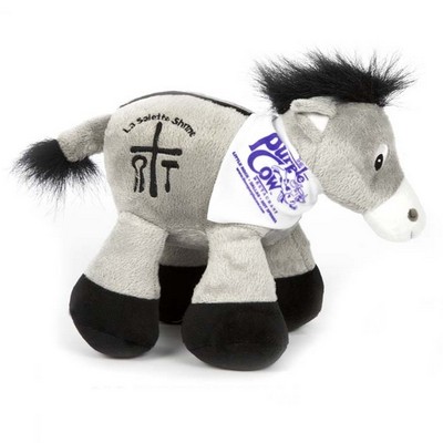 8" Donkey w/Cross Stuffed Animal