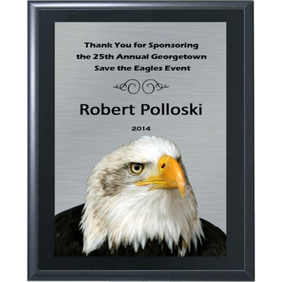 Classic Solid Black Award Plaque 7"x9"