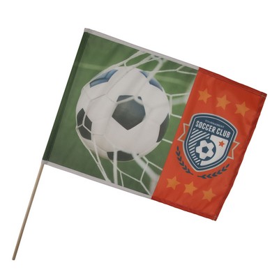 Full Color Fan Flag (14"x19")