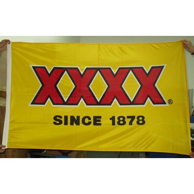 Flag Custom Screen Printed 3 x 5 feet 3 colors