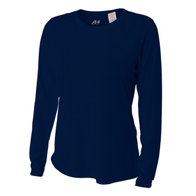 A4 Women's Long Sleeve Performance Crew Shirt