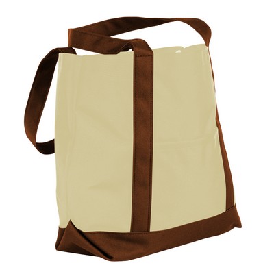 Reinforced Dyed Duck Canvas Boat Tote (19"x17")