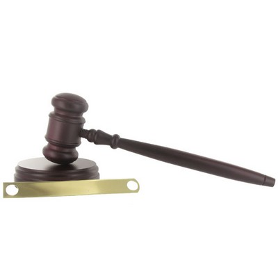 Deluxe Rosewood Gavel & Block Set