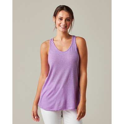 Enza Ladies Melange Flowy Tank