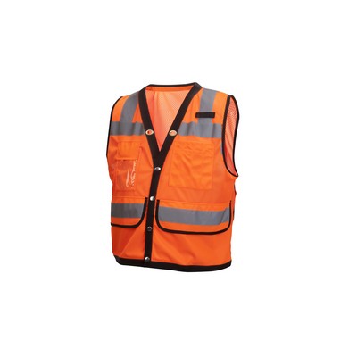 Pyramex Lumen-X Class 2 Orange High Visibility Vest