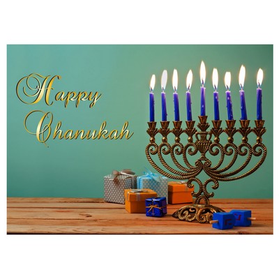 Happy Chanukah/Menorah Greeting Card