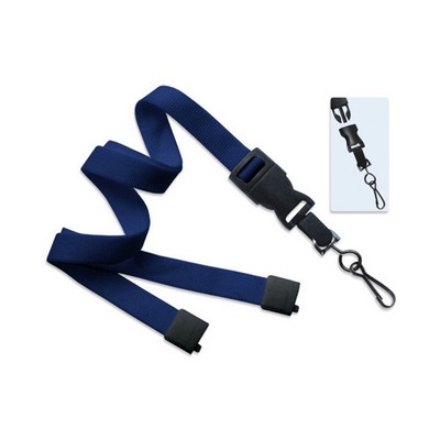 5/8" Lanyard w/ Breakaway and detach Swivel J-Hook