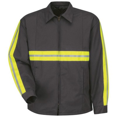 Red Kap® Charcoal Gray Enhanced Visibility Perma-Lined Jacket