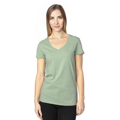 THREADFAST Ladies' Ultimate CVC V-Neck T-Shirt